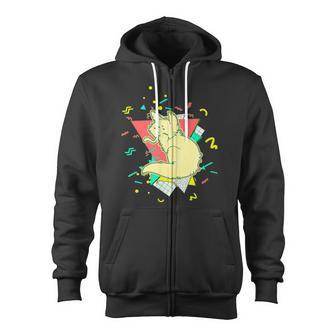 Saint Slugcat Indie Game Rain World 90S Graphic Zip Up Hoodie - Monsterry DE