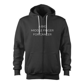 Screw Cancer F Cancer Chemo Zip Up Hoodie - Monsterry AU