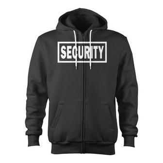 Security Logo Event Safety Guard Two Sided Print Zip Up Hoodie - Monsterry CA