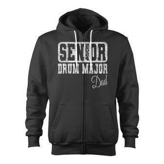 Senior Drum Major Dad Class Of 2024 Marching Band Zip Up Hoodie - Monsterry