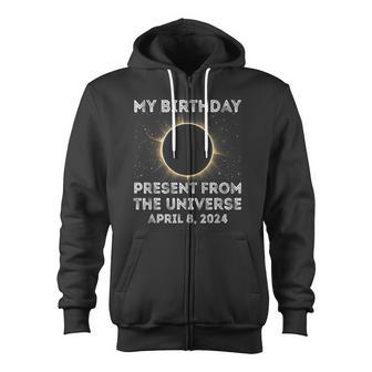 Solar Eclipse 2024 Birthday Present 4824 Totality Zip Up Hoodie - Monsterry AU