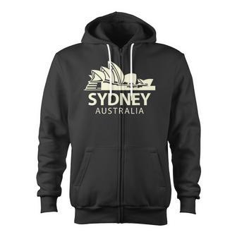 Sydney Opera House Australia Landmark Zip Up Hoodie - Monsterry UK