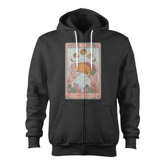 The Taco Tarot Card Taco Tuesday Tarot Card Zip Up Hoodie - Monsterry