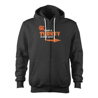 Thanksgiving Turkey Expecting Dad Pregnant Wife Tee Zip Up Hoodie - Monsterry DE