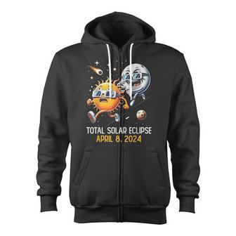 Total Solar Eclipse April 8 2024 Totality Astronomy Lover Zip Up Hoodie - Monsterry AU