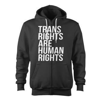Transgender Trans Rights Are Human Rights V2 Zip Up Hoodie - Monsterry AU