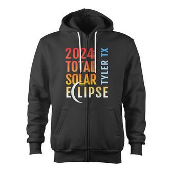Tyler Texas Tx Total Solar Eclipse 2024 5 Zip Up Hoodie - Monsterry UK