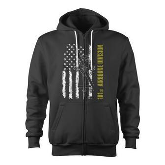 Uh-1 Huey Military Helicopter 101St Airborne Division Zip Up Hoodie - Monsterry CA