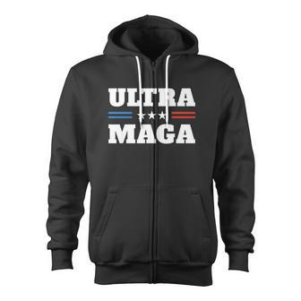Ultra Maga Tshirt V4 Zip Up Hoodie - Monsterry DE