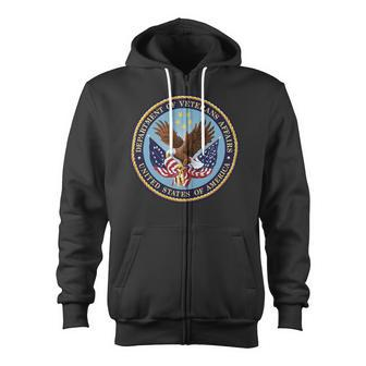 United States Department Of Veterans Affairs Va T Shirt Zip Up Hoodie - Monsterry