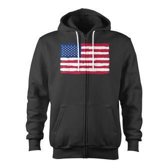 Usa Flag Of United States Of America Usa Flag Zip Up Hoodie - Monsterry