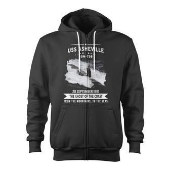 Uss Asheville Ssn Zip Up Hoodie - Monsterry AU