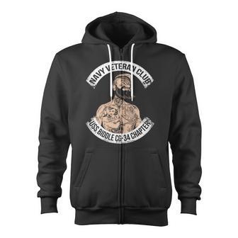 Uss Biddle Cg Zip Up Hoodie - Monsterry UK