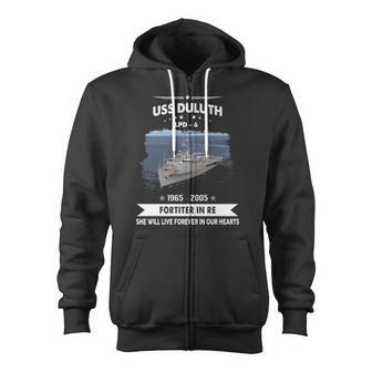 Uss Duluth Lpd V2 Zip Up Hoodie - Monsterry