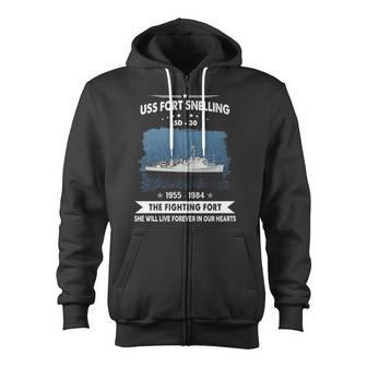 Uss Fort Snelling Lsd Zip Up Hoodie - Monsterry AU