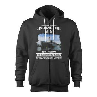 Uss Frank Cable As Zip Up Hoodie - Monsterry CA