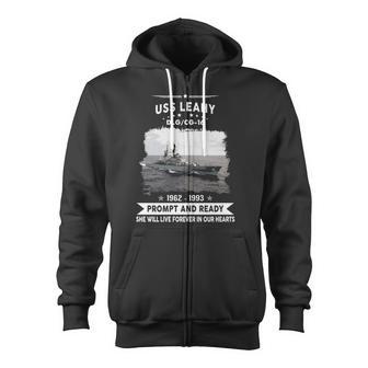 Uss Leahy Cg 16 Dlg Zip Up Hoodie - Monsterry AU