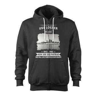 Uss Loeser De Zip Up Hoodie - Monsterry UK