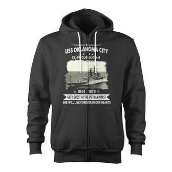 Uss Oklahoma City Clg 5 Cl V2 Zip Up Hoodie - Monsterry UK