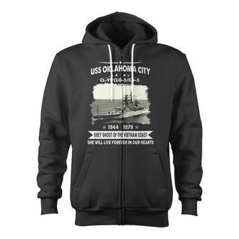 Uss Oklahoma City Clg 5 Cl Zip Up Hoodie - Monsterry AU