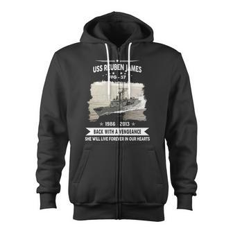 Uss Reuben James Ffg Zip Up Hoodie - Monsterry AU