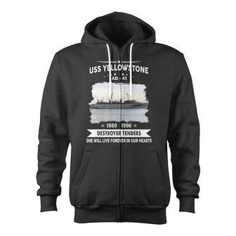 Uss Yellowstone Ad V3 Zip Up Hoodie - Monsterry AU