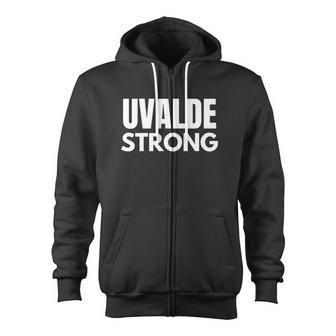Uvalde Strong Texas Strong V2 Zip Up Hoodie - Monsterry