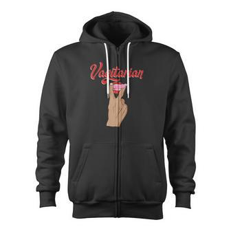 Vagitarian Lgbt Lesbian And Gays Zip Up Hoodie - Monsterry