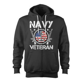 Veteran Veterans Day Vintage Navy Veteran 208 Navy Soldier Army Military Zip Up Hoodie - Monsterry CA