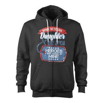 Veteran Veterans Day Wwii Veteran Daughter Idea Soldier 303 Navy Soldier Army Military Zip Up Hoodie - Monsterry AU