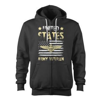 Veteran Vets United States Army Veterans Day Veterans Zip Up Hoodie - Monsterry