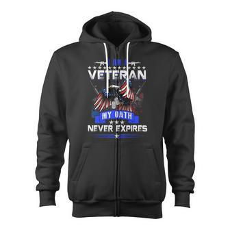 Veteran Vets USArmy Veteran For Veteran Day Idea 1 Veterans Zip Up Hoodie - Monsterry UK