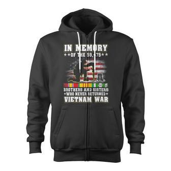 Vietnam War Veterans Us Memorial Day In The Memory Of 58479 37 Zip Up Hoodie - Monsterry UK