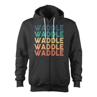 Waddle Name Shirt Waddle Family Name V3 Zip Up Hoodie - Monsterry AU