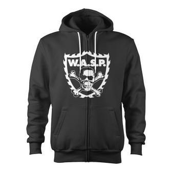 Wasp WASP Crossbones Zip Up Hoodie - Monsterry UK