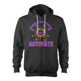 Wonder Twin Powers Activate Identical And Fraternal Comic Zip Up Hoodie - Monsterry AU