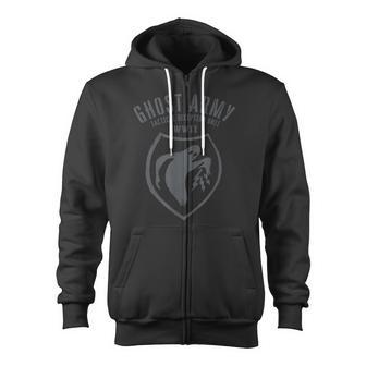 Wwii Ghost Army Patch Zip Up Hoodie - Monsterry CA