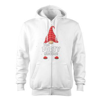 Party Gnome Family Matching Christmas Pajama Zip Up Hoodie - Monsterry UK