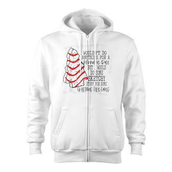 Sketchy Stuff For Some Christmas Tree Cakes Classic Zip Up Hoodie - Monsterry UK
