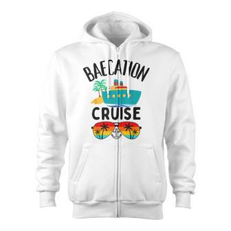 Baecation Cruise His And Her Couples Matching Vacation Ship Zip Up Hoodie - Monsterry CA