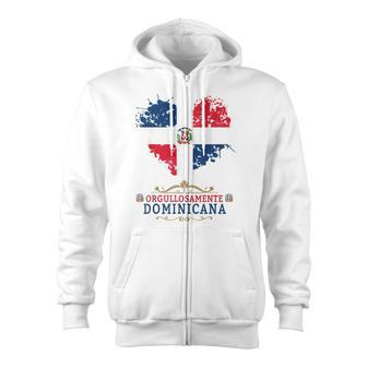 Coat Of Arms Republica Dominicana & Dominican Flag Outfit Zip Up Hoodie - Monsterry