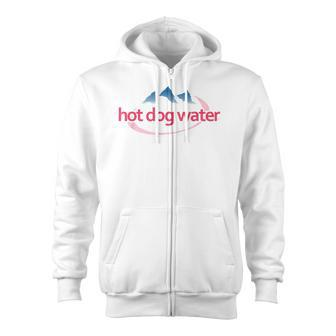 Hot Dog Water Meme Bottled Water Zip Up Hoodie - Monsterry CA