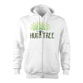 Hug A Tree Tree Hugger Earth Day Love Earth Zip Up Hoodie - Monsterry AU