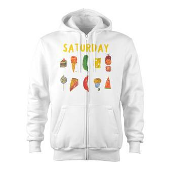 Hungry Caterpillars Saturday Fruit Lover Always Hungry Zip Up Hoodie - Monsterry AU