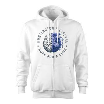 Huntington's Disease Awareness Hope For A Cure Zip Up Hoodie - Monsterry AU