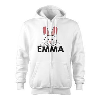 Kids Easter Bunny Egg Hunt Customized Emma Zip Up Hoodie - Monsterry AU