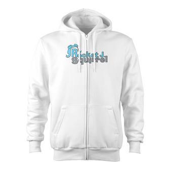 Rocky And Bullwinkle Rocket J Squirrel Premium Zip Up Hoodie - Monsterry DE