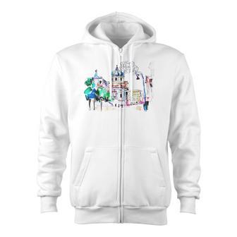 Rome Italy Souvenir Travel Italia Roma City Zip Up Hoodie - Monsterry AU