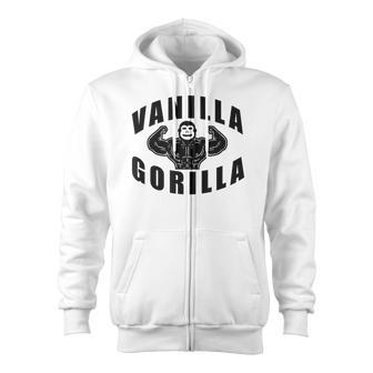 Vanilla Gorilla Muscle Zip Up Hoodie - Monsterry AU