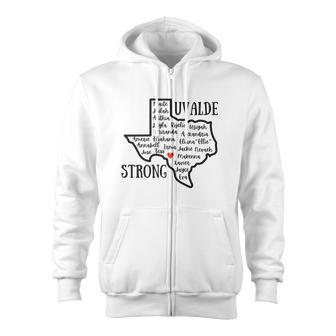 Uvalde Strong Remember The Victims Zip Up Hoodie - Monsterry DE